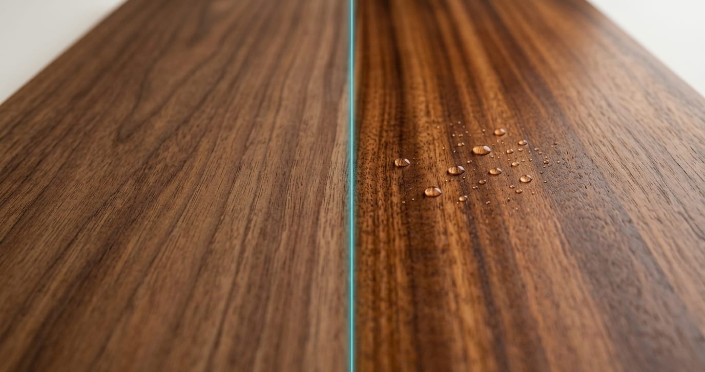 Veta natural de madera — penetración fibrilar